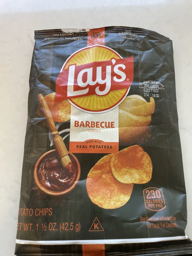 BARBECUE FLAVORED POTATO CHIPS