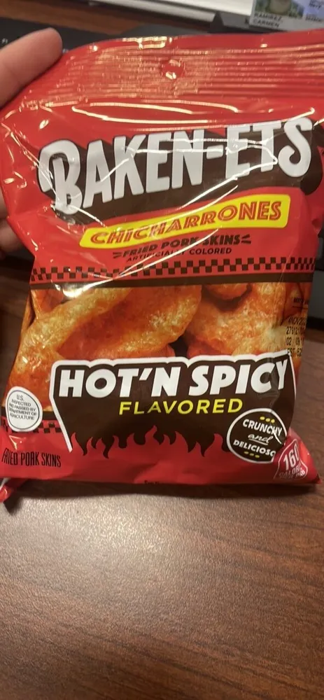 BAKEN-ETS CHICHARRONES HOT'N SPICY FLAVORED