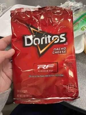Reduced fat nacho cheese flavored tortilla chips