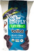 Organic Tostitos Blue Corn Tortilla Chips With Sea Salt