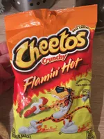 Cheetos Crunchy Flamin' Hot Cheese Flavored Snacks 3.25 Ounce Plastic Bag