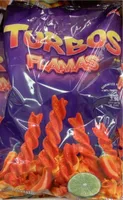 Turbos flamas corn snacks