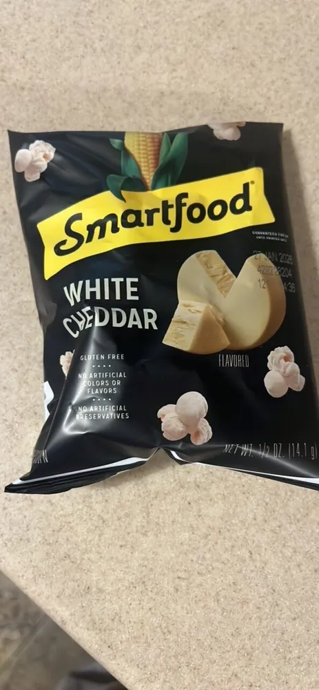 WHITE CHEDDAR FLAVORED POPCORN