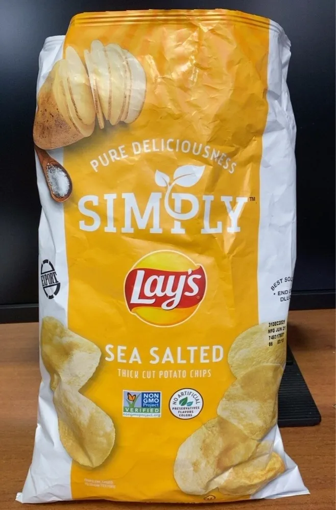 Lay's Sea Salted Thick Cut Potato Chips