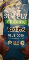 Organic Tostitos Blue Corn Tortilla Chips With Sea Salt
