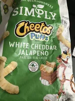 Simply cheese flavored snacks puffs