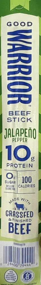 Good Warrior Jalapeno Pepper Beef Stick