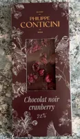 Chocolat noir cranberry