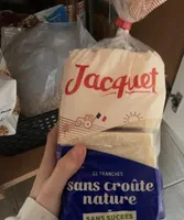 Pain de mie sans croûte nature