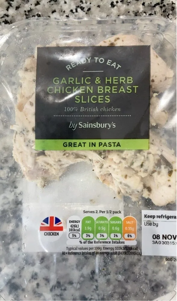 garlic and herbchicken slices