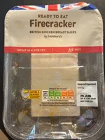 Firecracker chicken breast slices