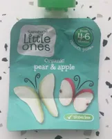 Organic pear & apple smooth puree