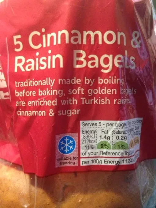 Bagels Raisin Cannelle