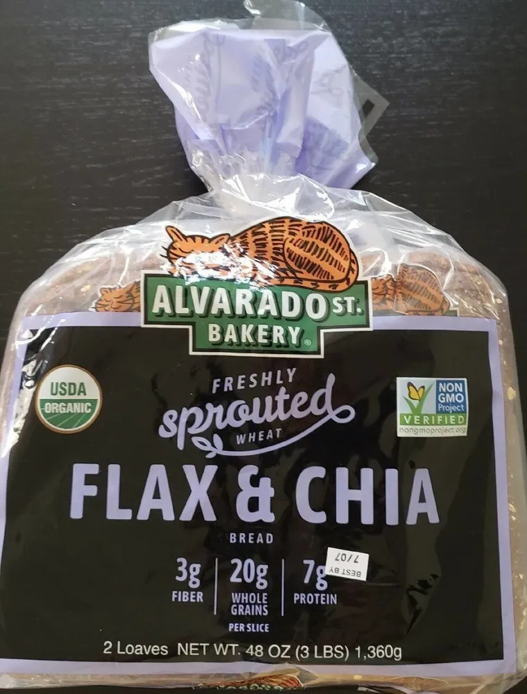Freshly Sprouted Wheat Flax & Chia Bread