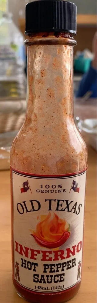 OLD TEXSAS Inferno hot pepper sauce