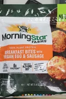 100% Plant Protein Breakfast Bites with Vegan Egg & Sausage