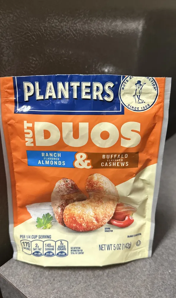 Nut Duos Ranch Flavored Almonds & Buffalo Flavored Cashews