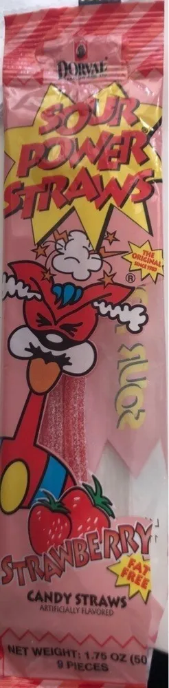 Sour power straws