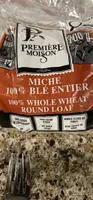 100% Whole Wheat Round Loaf