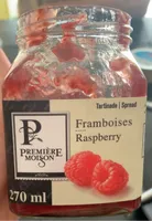 Tartinade framboises