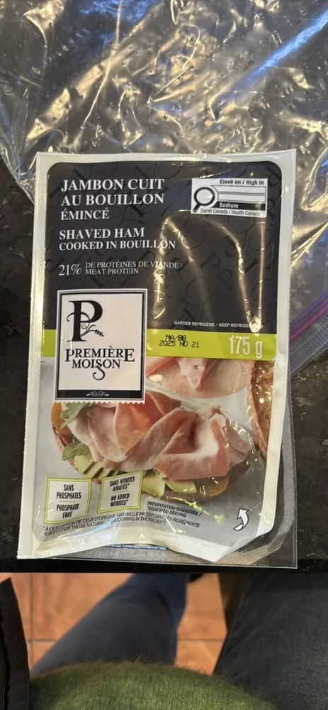 Jambon cuit au bouillon
