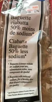 Ciabatta Baguette, 50% Less Salt