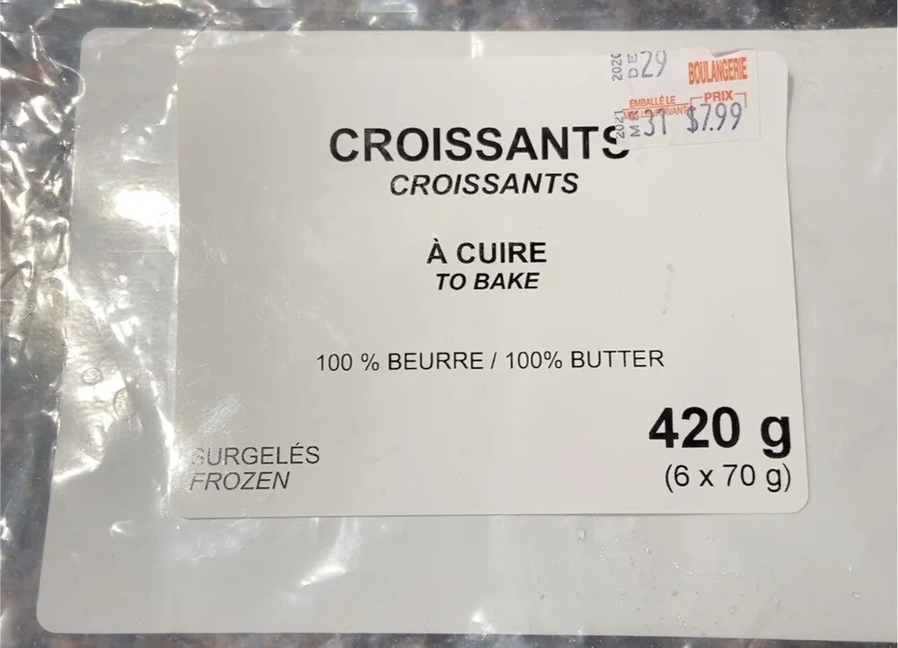 Croissant 100% beurre
