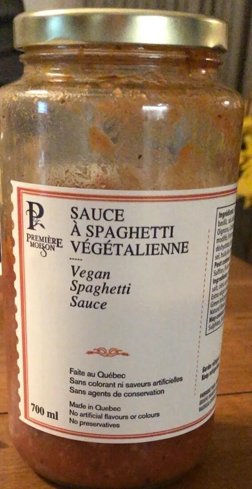 Sauce à spaghetti vegetalienne