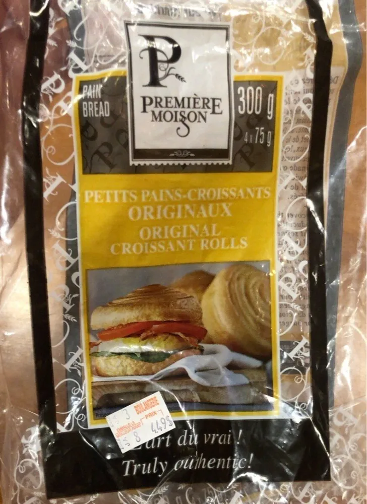 Petits pains-croissants originaux