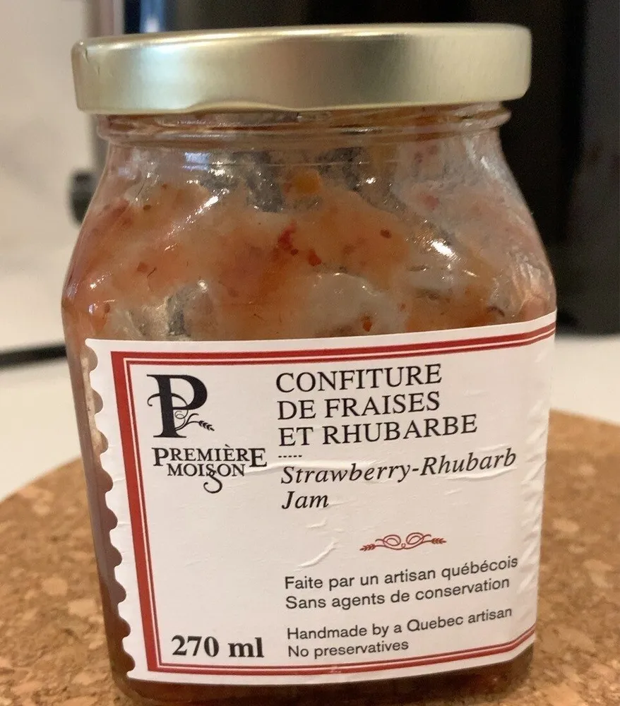 Confiture de fraise et rhubarbe
