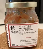 Confiture de fraise et rhubarbe