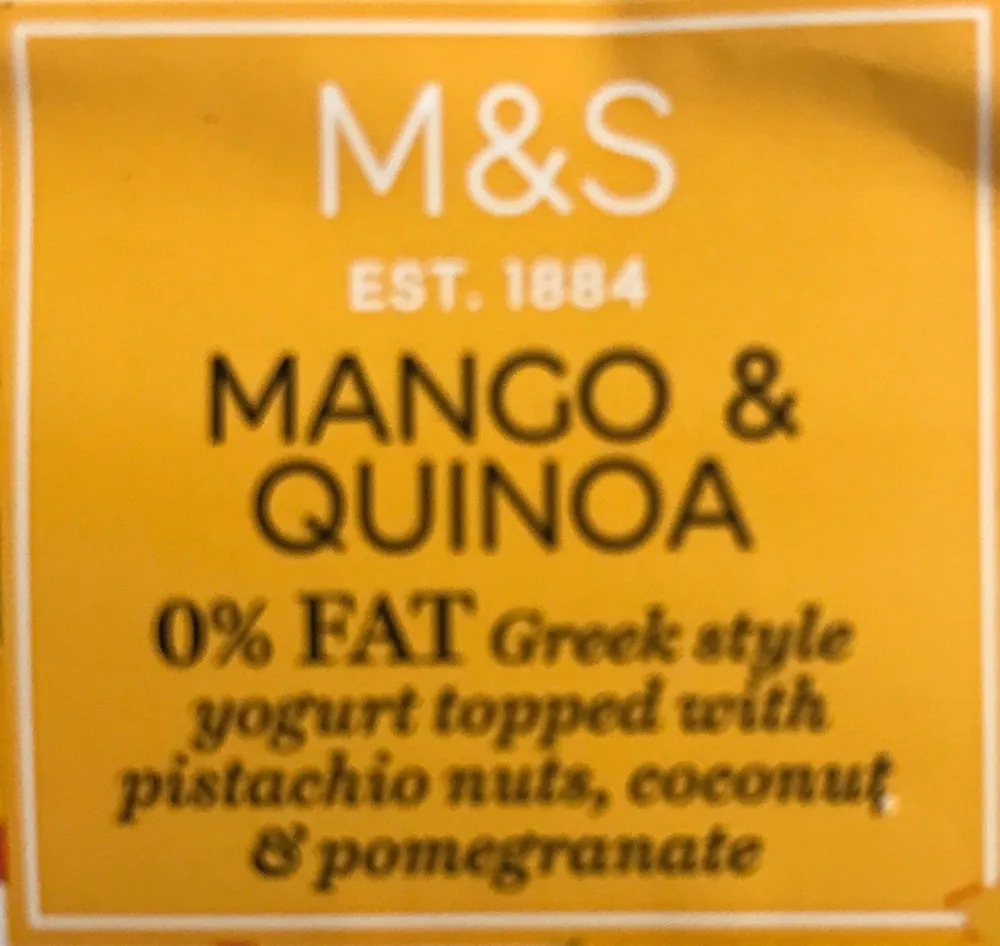 Mango et quinoa