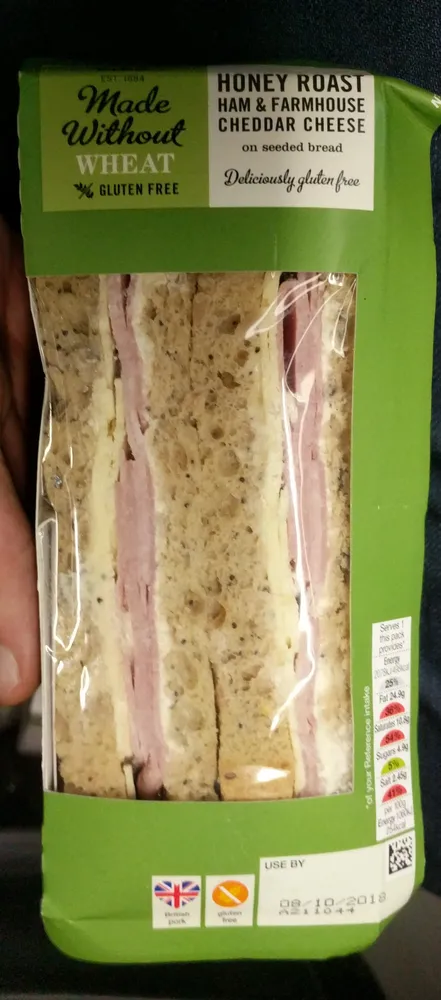Honey Roast Ham & Farmhouse Cheddar Cheese on Seeded Bread