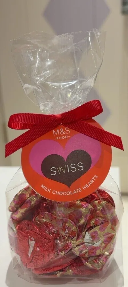 Swiss Milk Chocolate Hearts