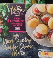 8 mini beef burgers