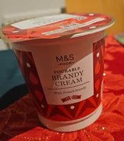 Pourable brandy cream