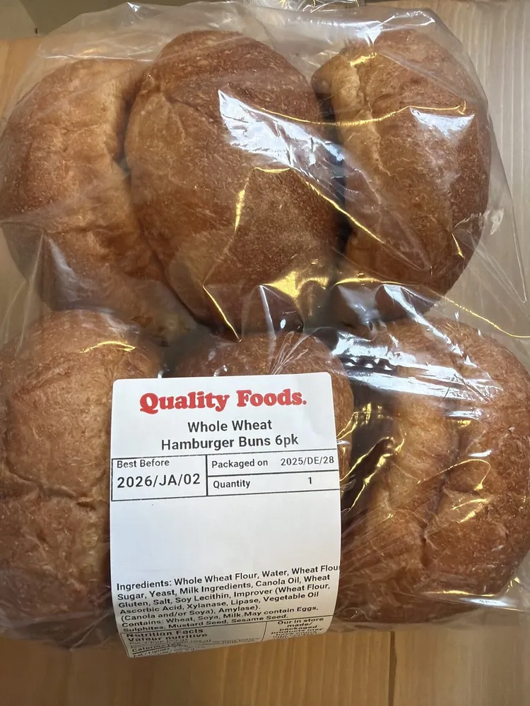Whole Wheat Hamburger Bun