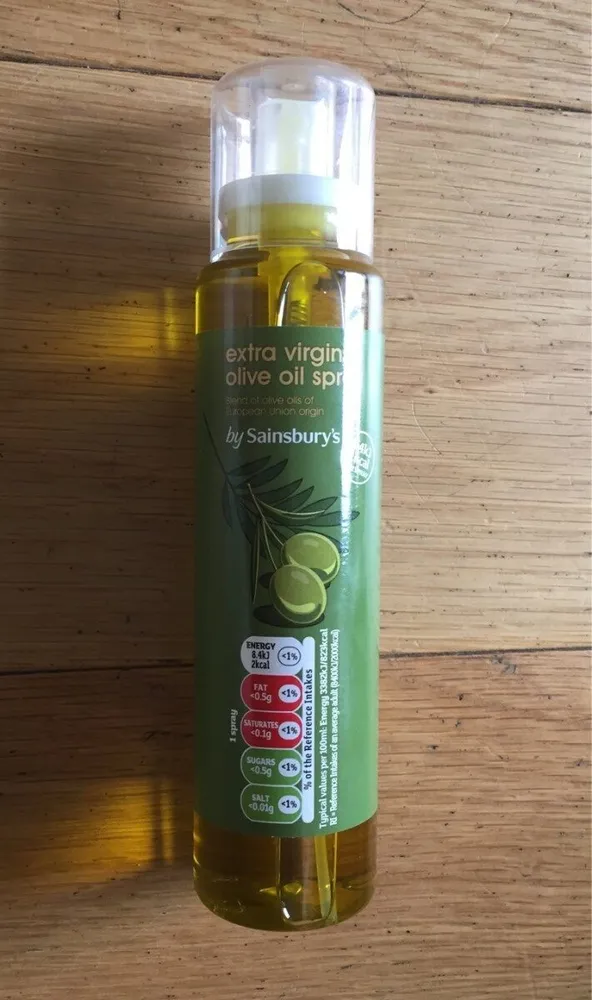 Extra virgin olive oil spray