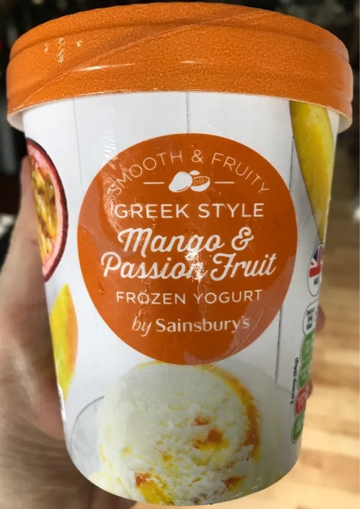 Mango & passion fruit frozen yogurt