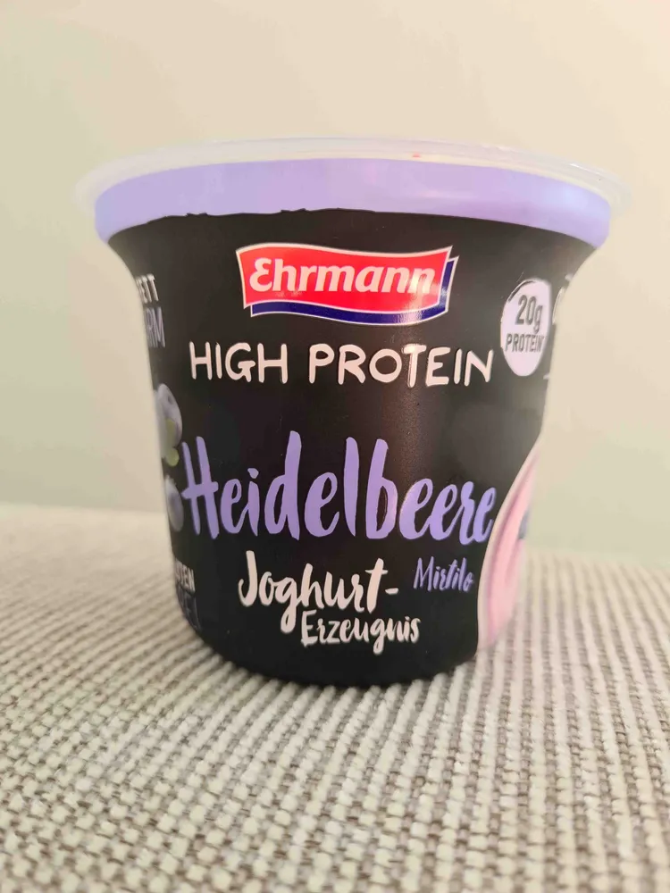 Heidelbeere Joghurt-Erzeugnis