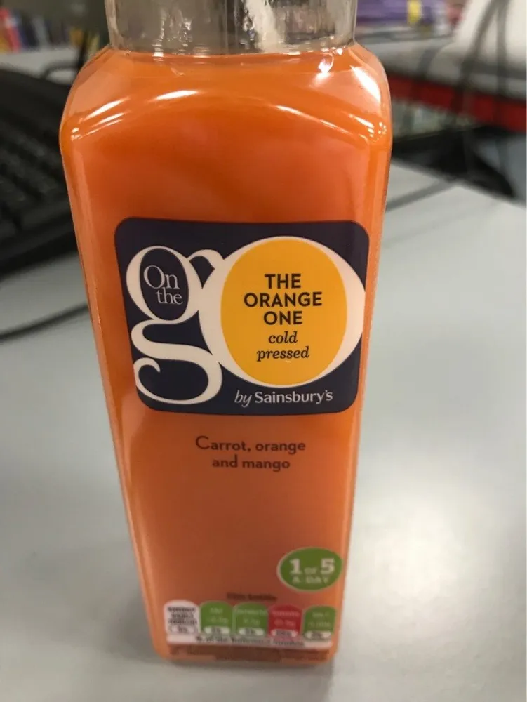 Orange carrot mango juice