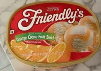 Orange Crème Fruit Swirl Ice Cream