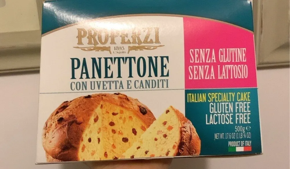 Panettone Properzi senza glutine