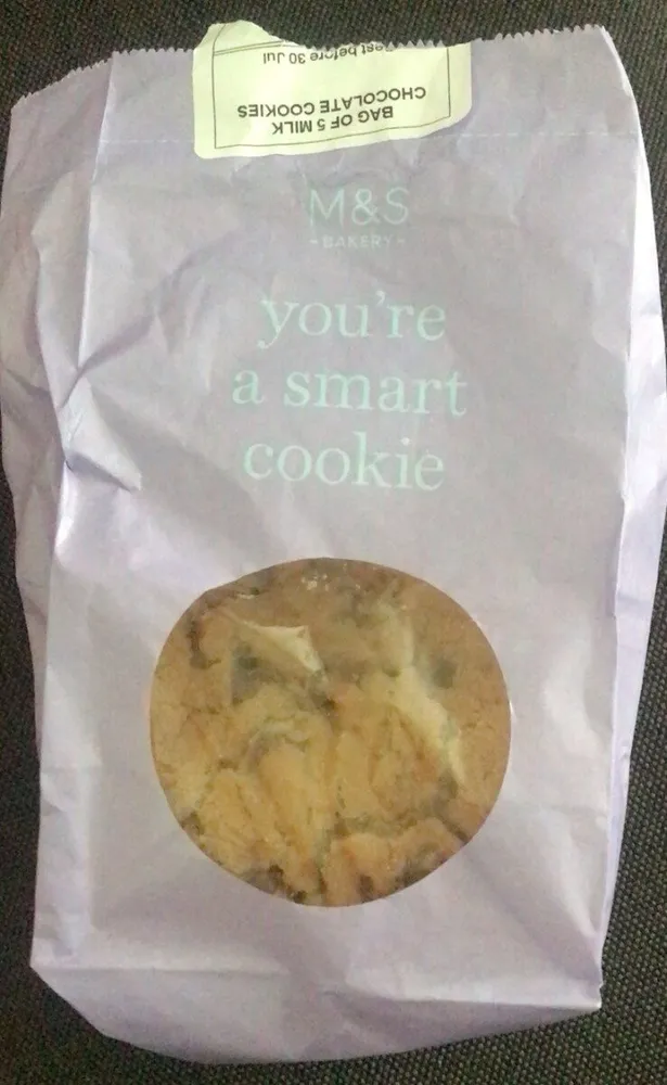 M&S chocolate chip cookies