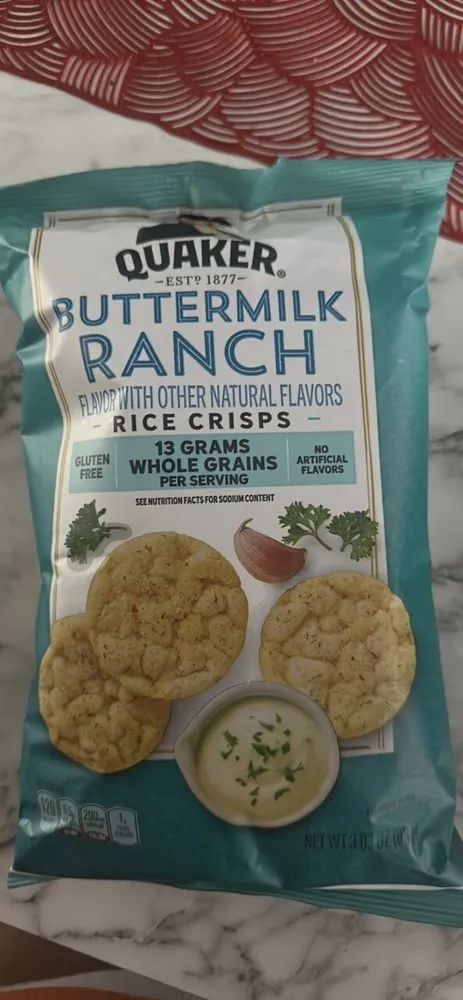 BUTTERMILK RANCH CLASSIC FLAVOR NON-GMO RICE CRISPS