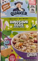 Instant Oatmeal Dinosaur Eggs Brown Sugar