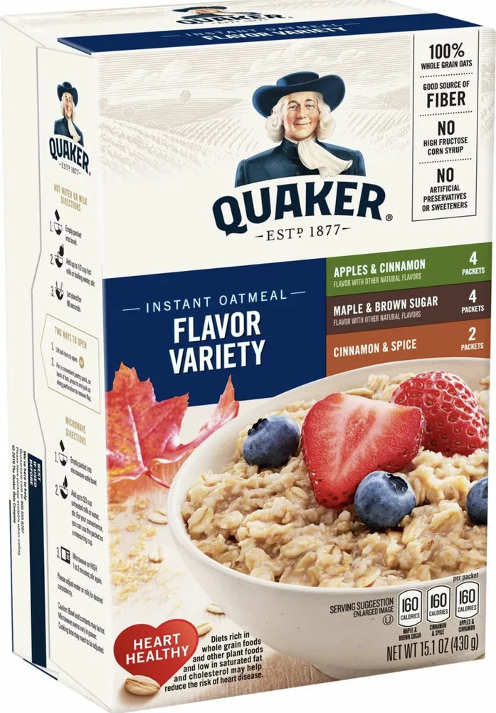 Instant Oatmeal Flavor Variety Pack