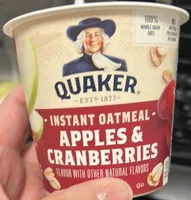 Instant Oatmeal Apples & Cranberries