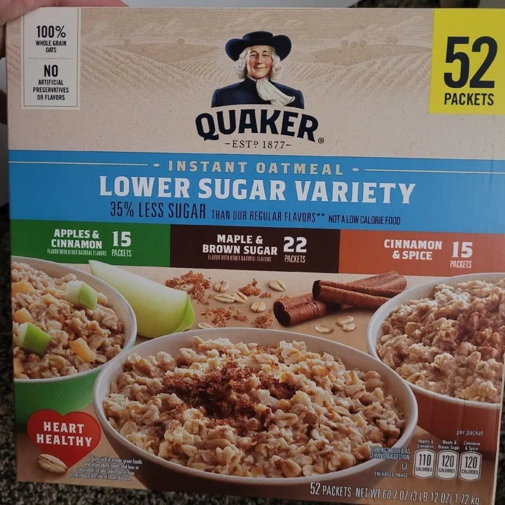 lower sugar Oatmeal variety pack
