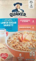 Instant Oatmeal Lower Sugar Variety